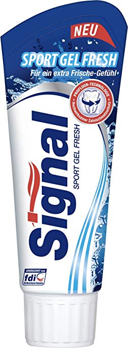 Signal Sport Gel Extra Fresh Toothpaste 75 ml / 2.5 fl oz (3-Pack)