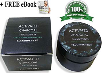 PREMIUM Activated Charcoal Powder | Natural Teeth Whitening Powder Fluoride Free + FREE...