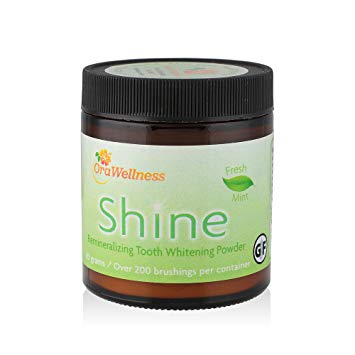 OraWellness Shine Remineralizing Natural Teeth Whitening Powder, Tooth Stain Remover and Polisher...
