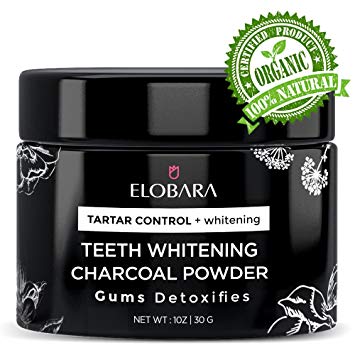 Teeth Whitening Charcoal Powder, Activated Charcoal 100% Natural Teeth Whitening Powder, Organic Coconut...
