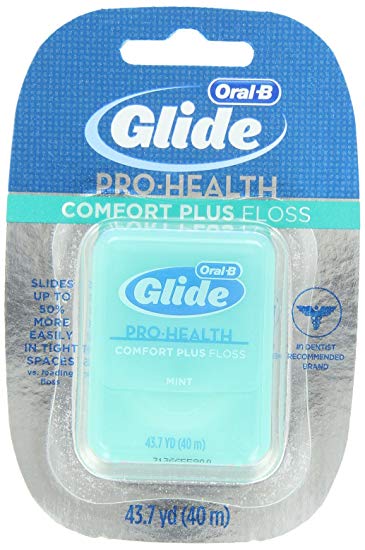 Glide PRO-HEALTH Comfort Plus Dental Floss, Mint, 43.7-Yard Dispenser, 1 Count